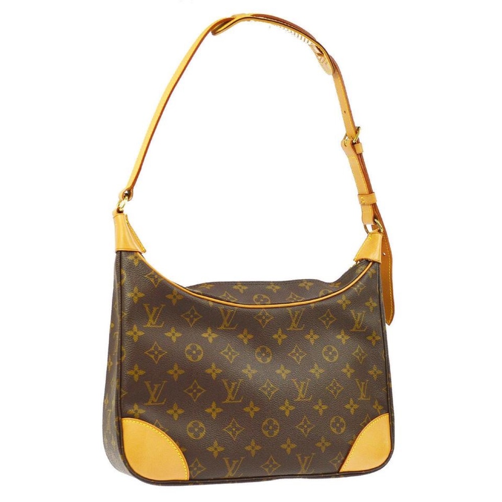 Louis Vuitton Boulogne Discontinued Canvas Brown Monogram Shoulder Bag